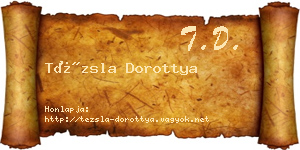 Tézsla Dorottya névjegykártya